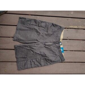 Rugged Wear Cargo Shorts - Size 36 - Charcoal Gray Mens Workwear Shorts Pockets